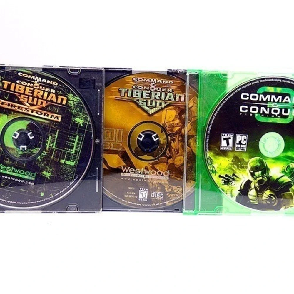 Command & Conquer Lot 6 Titles 11 CDs Generals Deluxe Tiberian Sun 3 Firestorm
